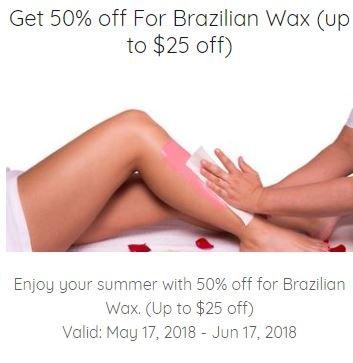 50% off (up to $25) for Brazilian Wax at Classy Salon Spa