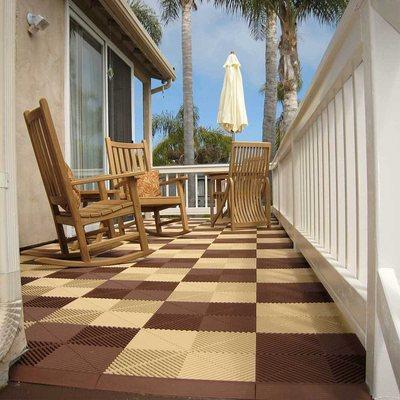 Exterior UV rated patio tiles