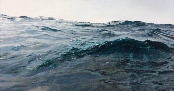 Dynamic Wave 32x60 Oil on Canvas