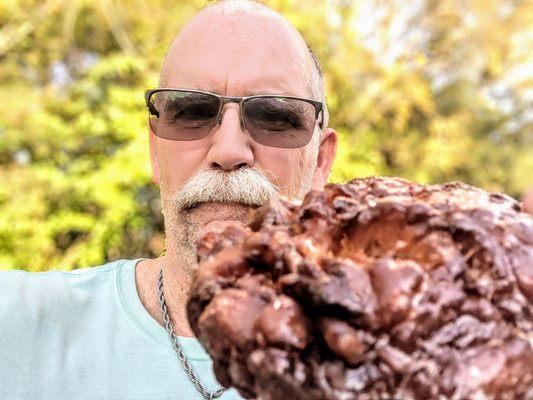 Crispy and delicious apple fritter from C&K Donuts