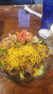 Chop Salad with Brisket