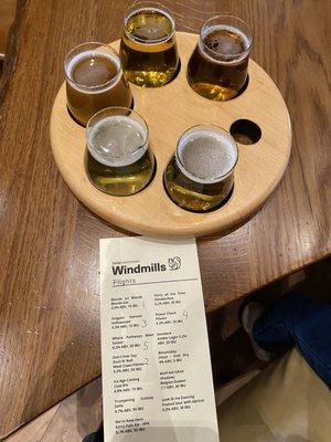 Craft beer flight, well made!