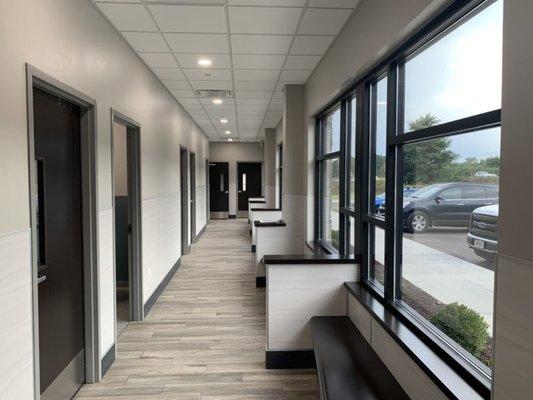 Our new hospital in Somers, WI is open.  Interior hallway.