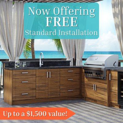 For a limited time this summer, we are offering free standard installation for our custom, weatherproof, USA-made outdoor cabinets!