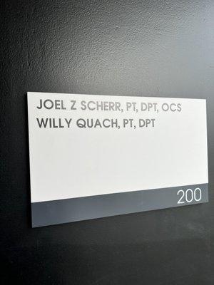 Joel Scherr Physical Therapy