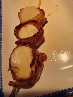 Bacon wrap scallops