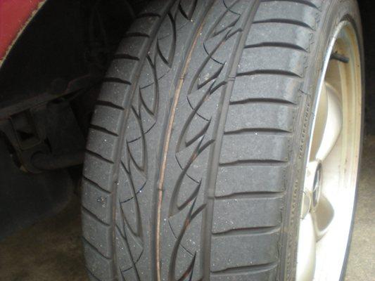 Front (side angle) View:
 This is the type of quality you can expect from A Plus Tires' Used Inventory.