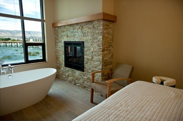 The Spa at Water's Edge boasts massage therapy, facial treatments, acupuncture, hydrotherapy, hair removal and more