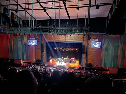 Stage from the high-up nosebleed seats!