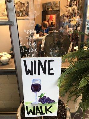 Downtown Mooresville's Bi-Annual Art and WIne Walk.