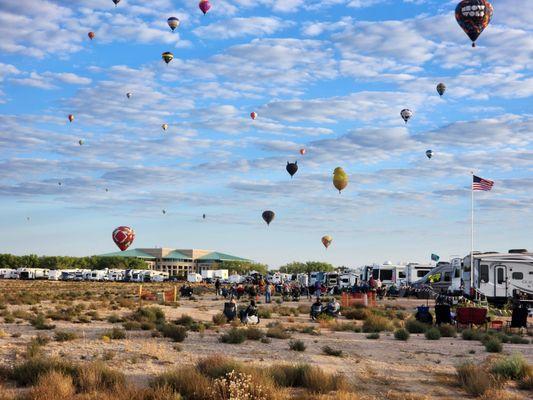 This is the view for the Albuquerque Balloon Fiesta. Better sites are available just not through fantasy. Do your homework. Book direct.