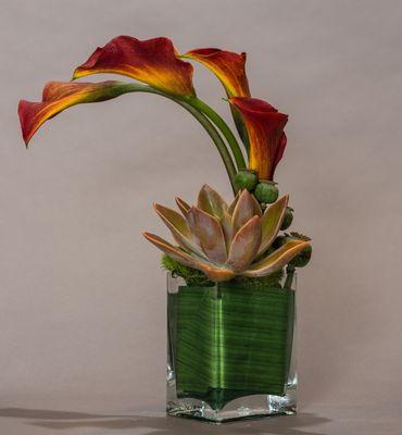 Dancing Calla Lilies arrangement