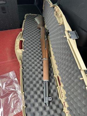 Expert grade garand looking brand new in its CMP hard case.