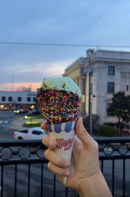 ice cream and sunset