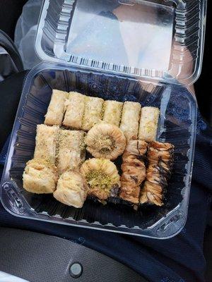 Mixed baklava. $13.25/lb as of 07/01/22. STILL THE BEST BAKLAVA IVE EVER HAD.