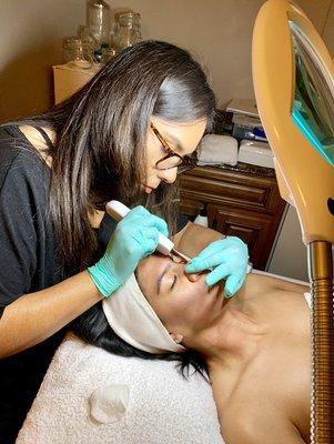 Ultrasonic Extractions can be added to any facial! Let us remove your black heads and leave you with debris free skin!