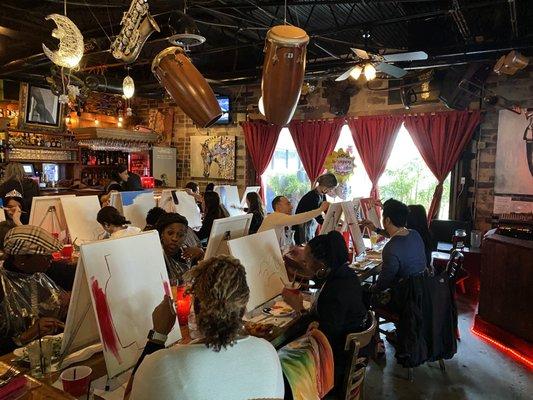 Sunday Brunch Paint & Sip @Eclipse di Luna Buckhead Miami Circle