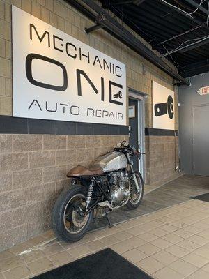 Yes, we have a motorcycle in our lobby. She's a 1984 650cc fully functional blast on 2 wheels.