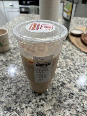 I order DD everyday but I'm done. ALWAYS giving me half filled coffee... if I wanted a small I would ordered it. Sick of getting ripped off