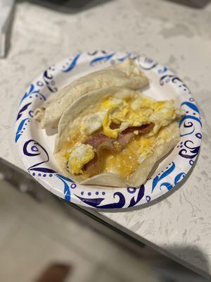 Breakfast Bacon, Egg & Cheese Tacos