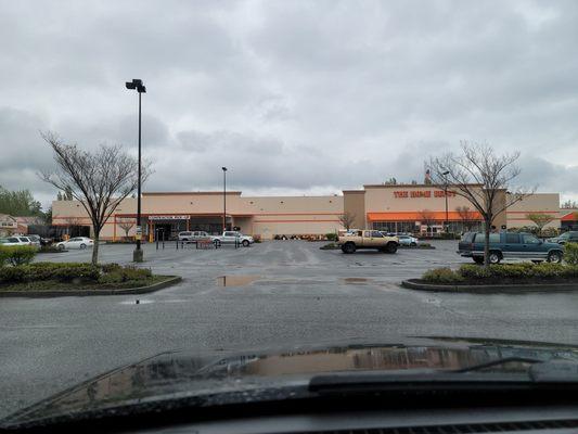 Home Depot in the rain