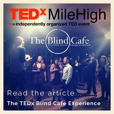 TEDx In The Dark with The Blind Cafe Experience! :)