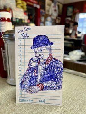 The GR coaster artist captures one of their many regulars