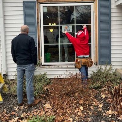 WWW.FADELYHOMEDESIGN.COM

Pat's working hard today to add some new Okna Windows to this cute Cape Cod style house in Broadripple.