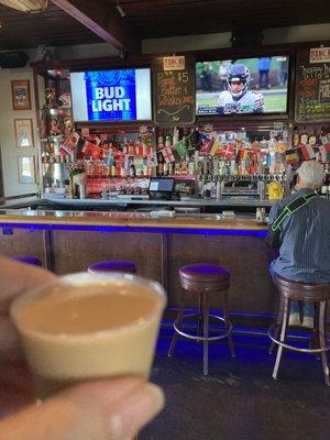 Peanut butter and whiskey shot