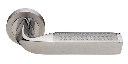 "Dots" Designer Handle in Nickel/Satin Nickel Finish