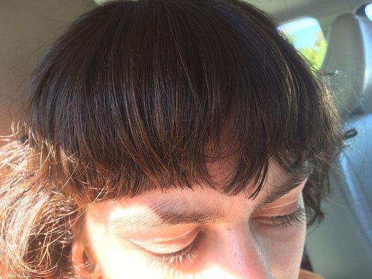 Worst bang trim ever. Unprofessional, rude and poorly trained staff. Stay away !