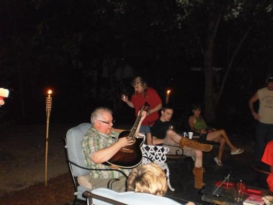 Party on the patio.