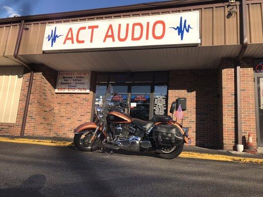 Awesome Harley. We customize audio for all types of vehicles