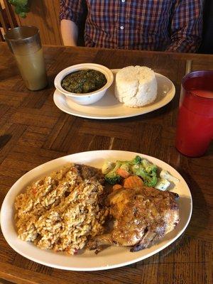 Jollof Rice and Stew with Chicken