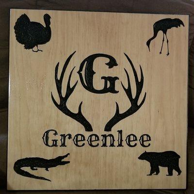 18x18 hunting shack sign