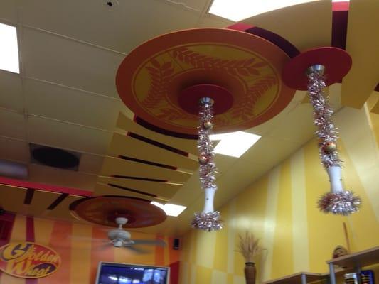 Interesting ceiling decorations