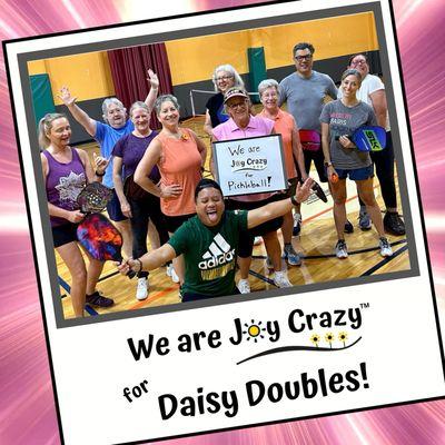 Daisy Doubles is a welcoming time for newbies to try out "round robin" games!