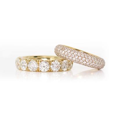 Diamond eternity bands