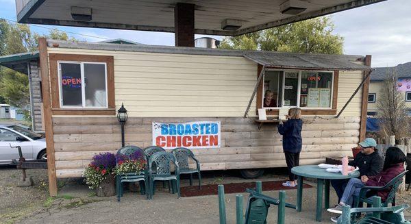 Broasted chicken and tri tip are on the menu.