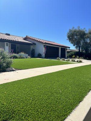 Front yard turf