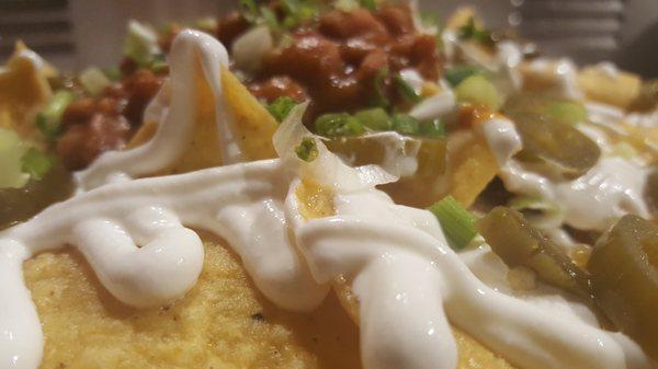 Barbecue Nachos Every Day Chicken, Pork or Beef Brisket Choice of toppings includes: , jalapenos, sour cream, slaw, beans, chili, peppers...