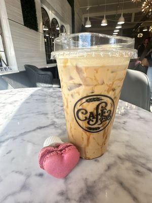 Iced caramel latte!!!