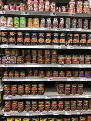 Selection of baked beans