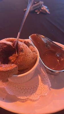 Perfectly sweet and really light chocolate soufflé