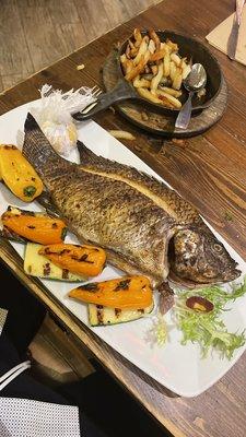 St. Peter's fish with grilled vegetables