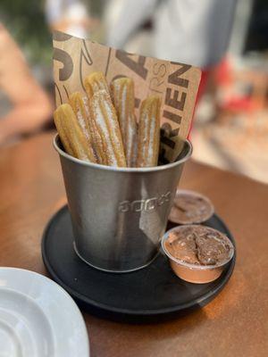 Churros with Nutella