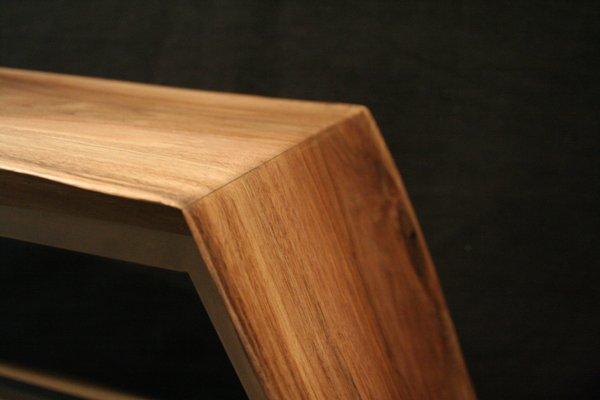 Walnut Waterfall Bench