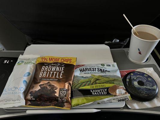 Snacks on the plane