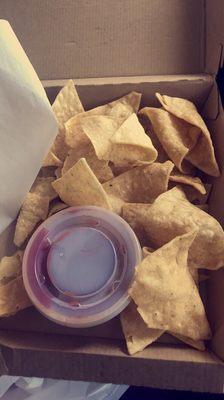 chips and salsa that came with it