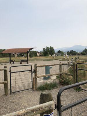 Big dog park at the Bozeman pond